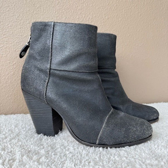 Rag & Bone Newbury bootie boots Gray Suede - Picture 1 of 14